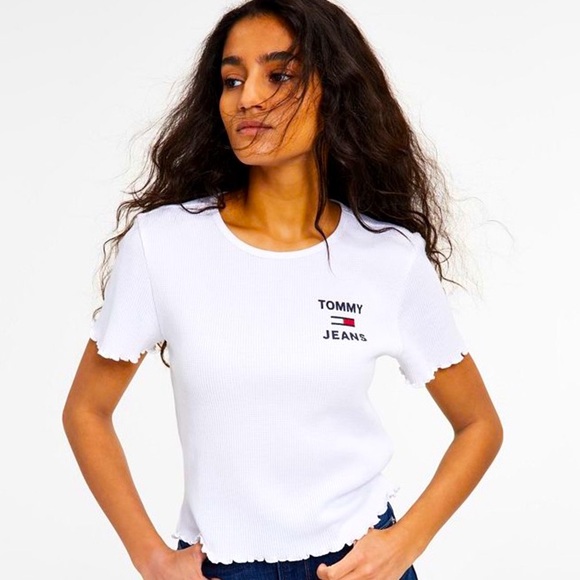 Tommy Hilfiger Tops - TOMMY JEANS RIBBED T-SHIRT